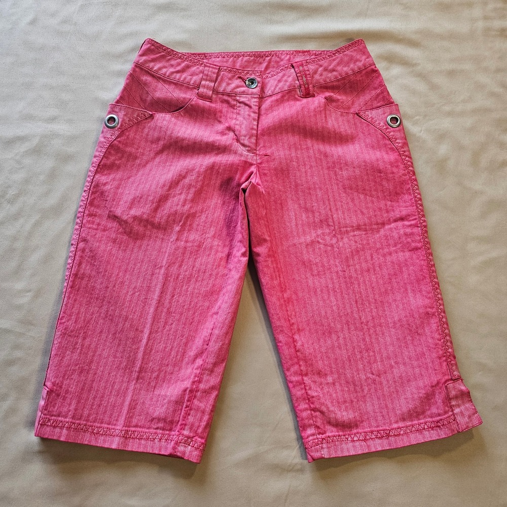 Helly Hansen Pink Herringbone Bermuda Shorts Womens US 26 Hiking Outdoor LB725B